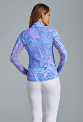 L/S Mock Rebecca Lavender Multi